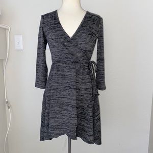 New heathered black and gray dress